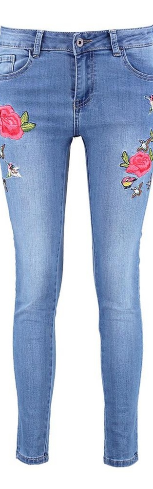 Embroidered denim - Picture 2 of 2